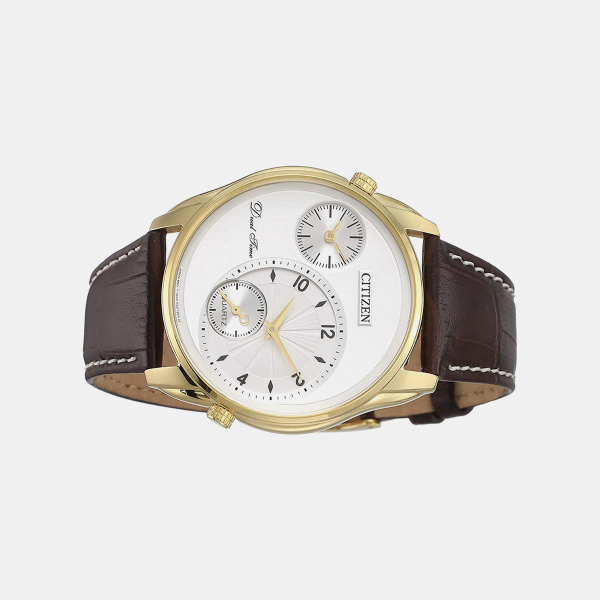 Men Quartz White Dial Analog Leather Watch AO3032-02A