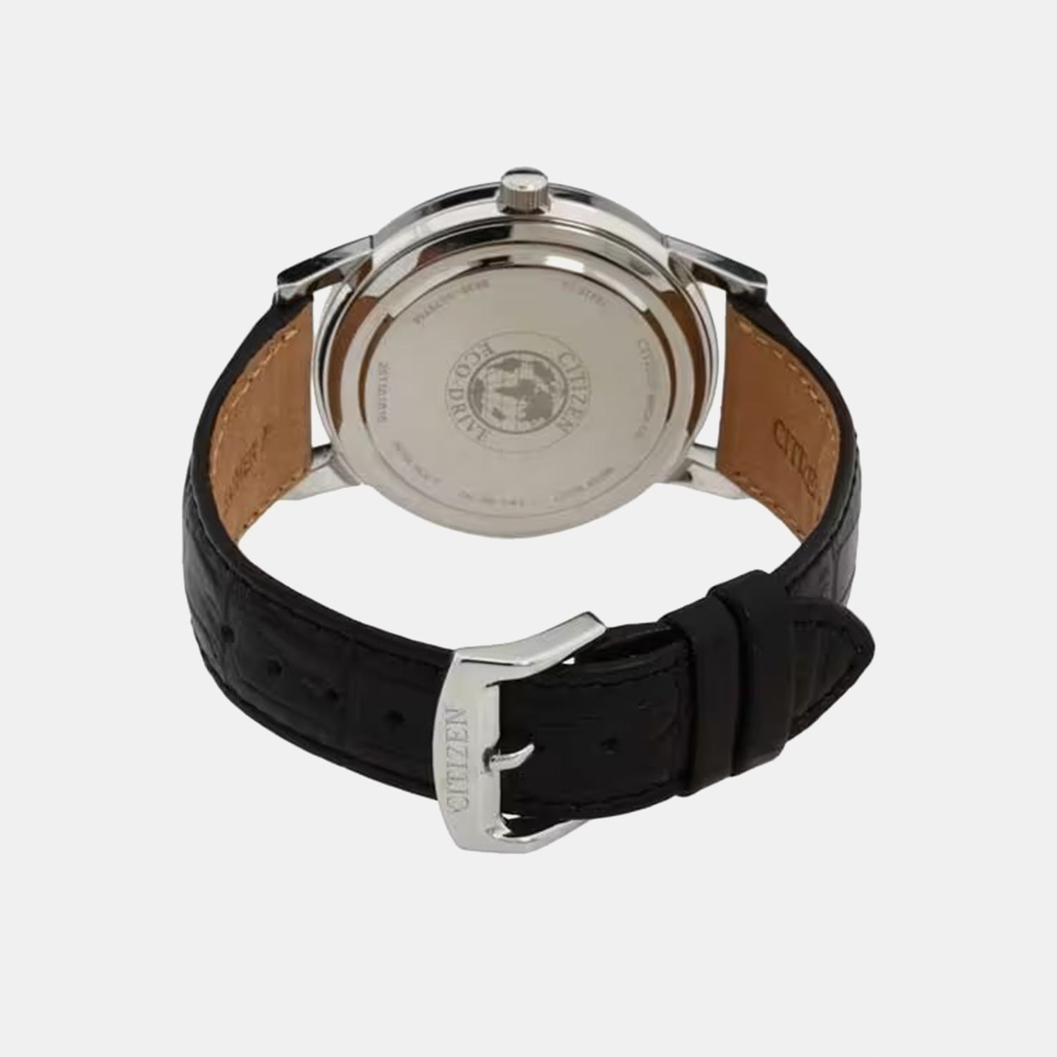 Men Quartz Silver Dial Analog Leather Watch AO9000-06B