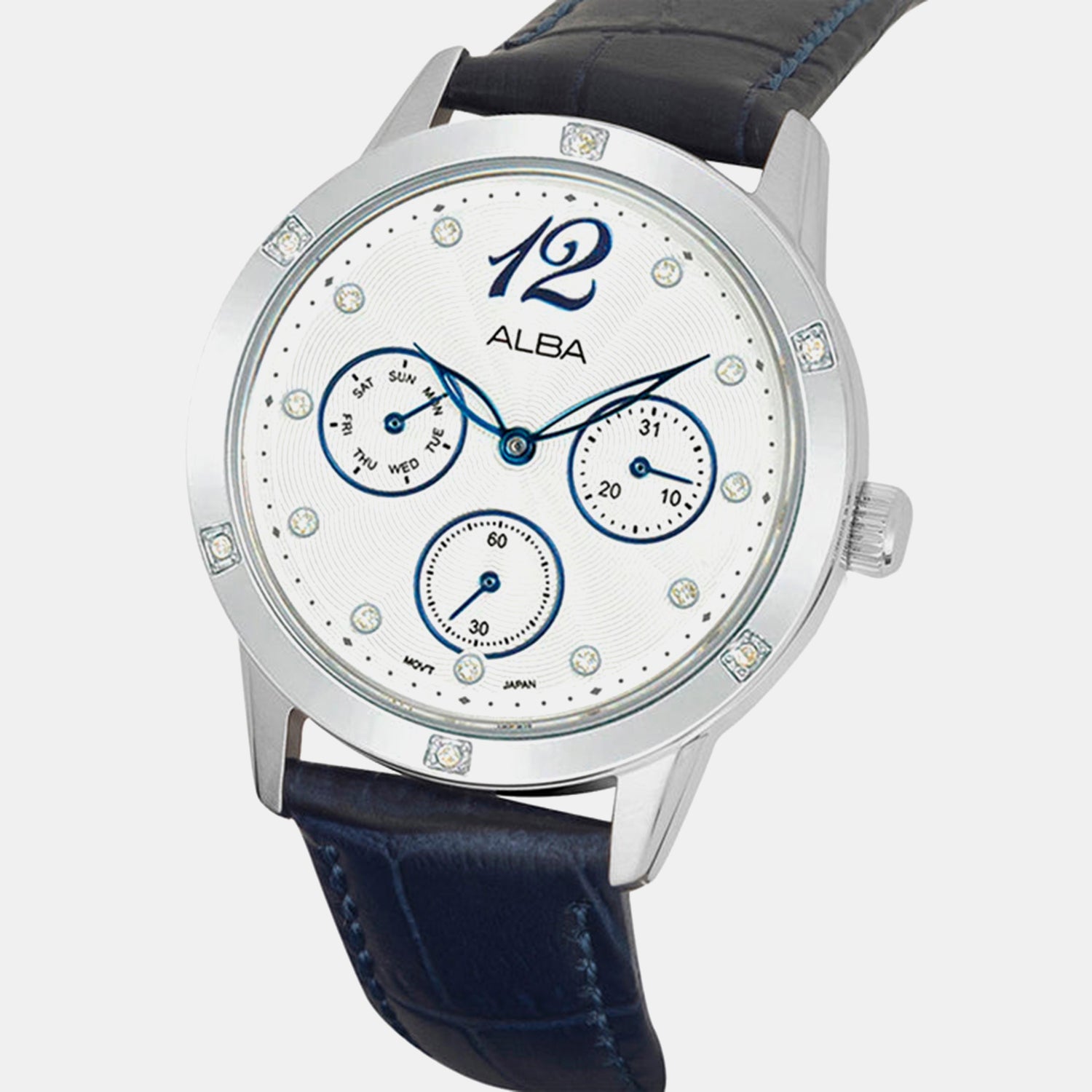 Women Quartz White Dial Analog Leather Watch AP6719X1