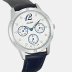 Women Quartz White Dial Analog Leather Watch AP6719X1