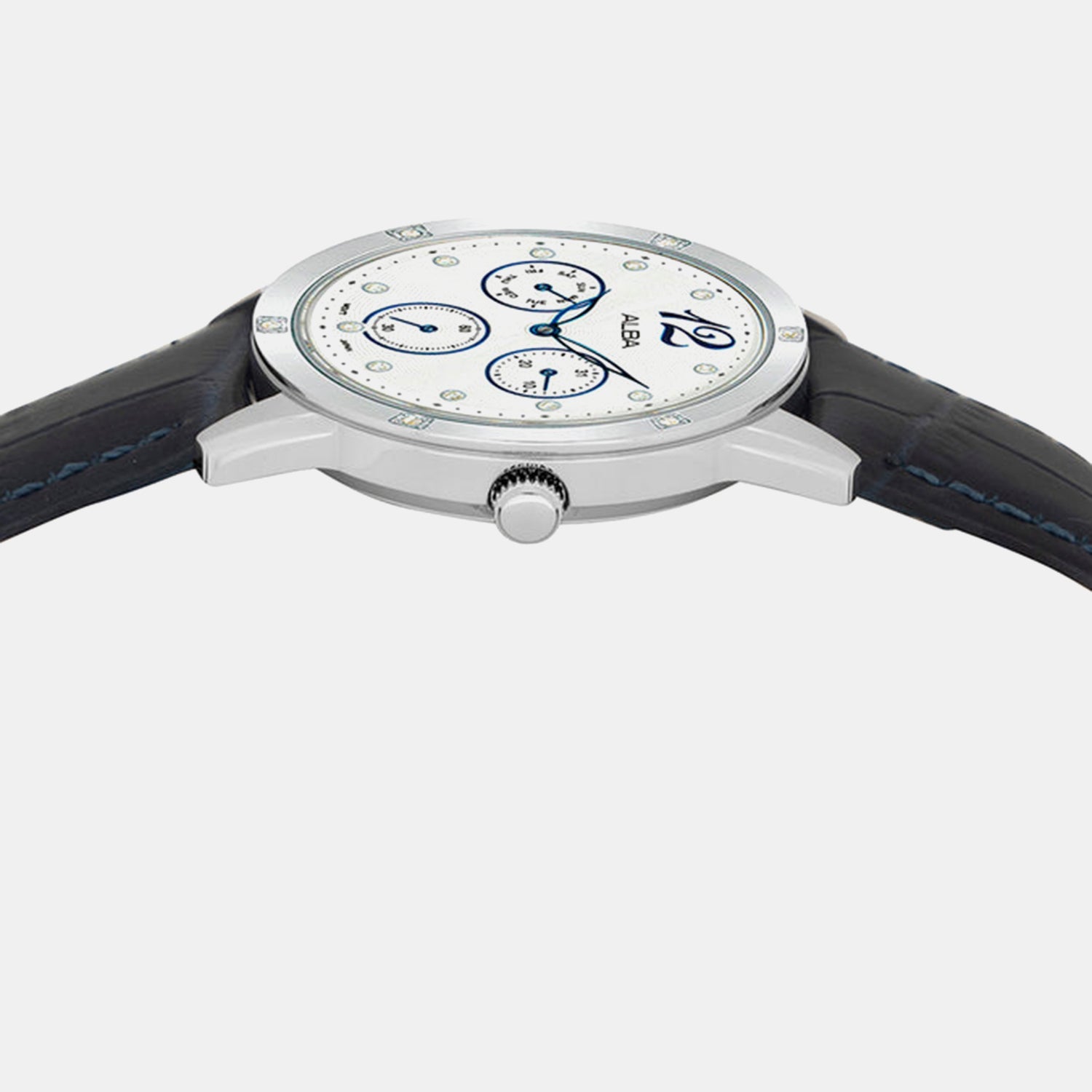 Women Quartz White Dial Analog Leather Watch AP6719X1
