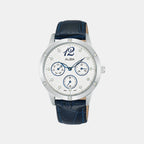 Women Quartz White Dial Analog Leather Watch AP6719X1