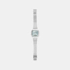 Classics Men Quartz Blue Dial Analog-Digital Stainless Steel Watch D429