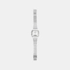 Vintage Unisex Quartz White Dial Analog-Digital Stainless Steel Watch D431
