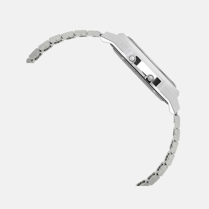 Vintage Unisex Quartz White Dial Analog-Digital Stainless Steel Watch AQ-240E-7ADF D420