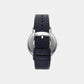 Men Quartz Blue Dial Analog Leather Watch AR11012