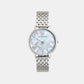 Women Quartz White Mother Of Pearl Dial Analog Stainless Steel Watch AR11112