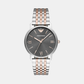 Men Quartz Grey Dial Analog Stainless Steel Watch AR11121