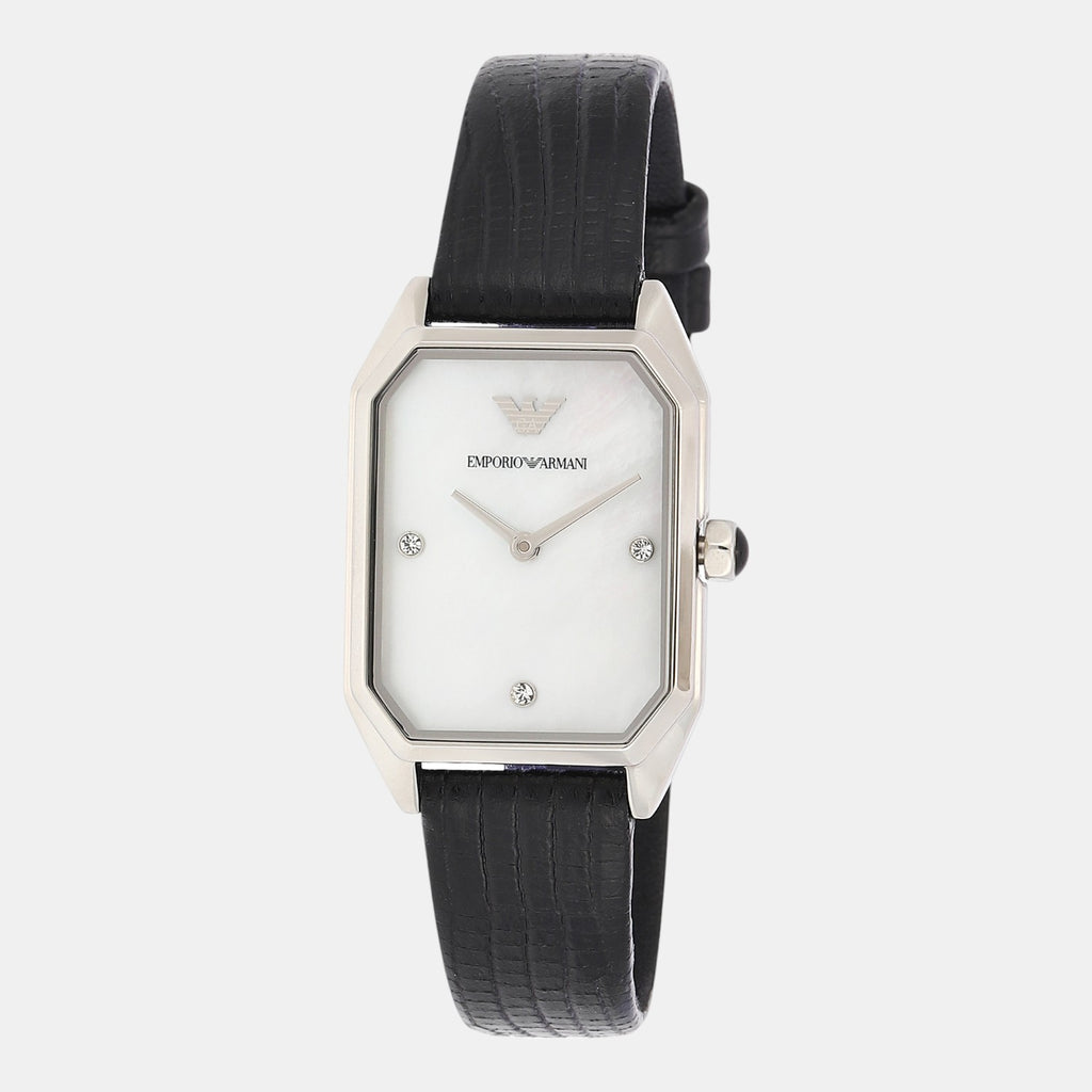 Women Quartz Mother Of Pearl Dial Analog Leather Watch AR11148