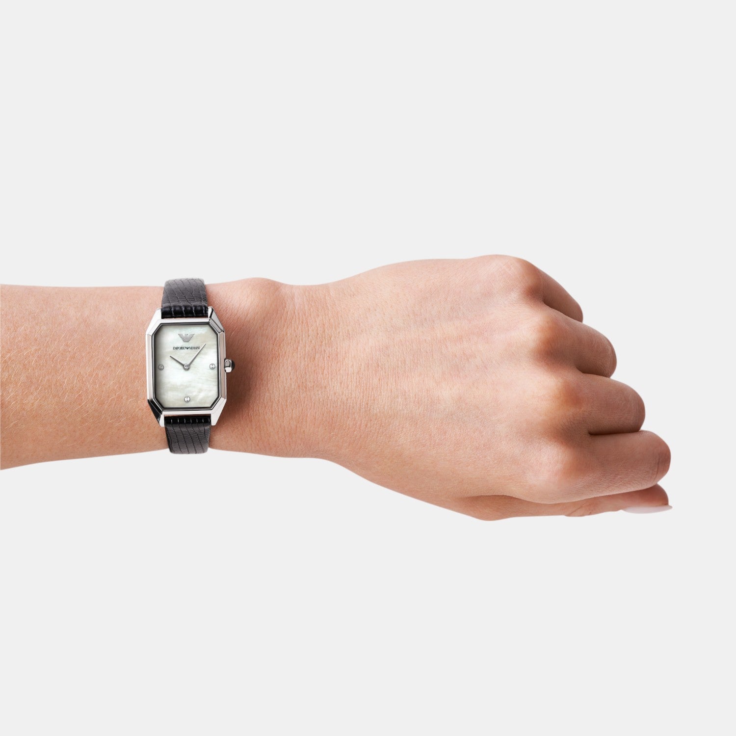 Women Quartz Mother Of Pearl Dial Analog Leather Watch AR11148