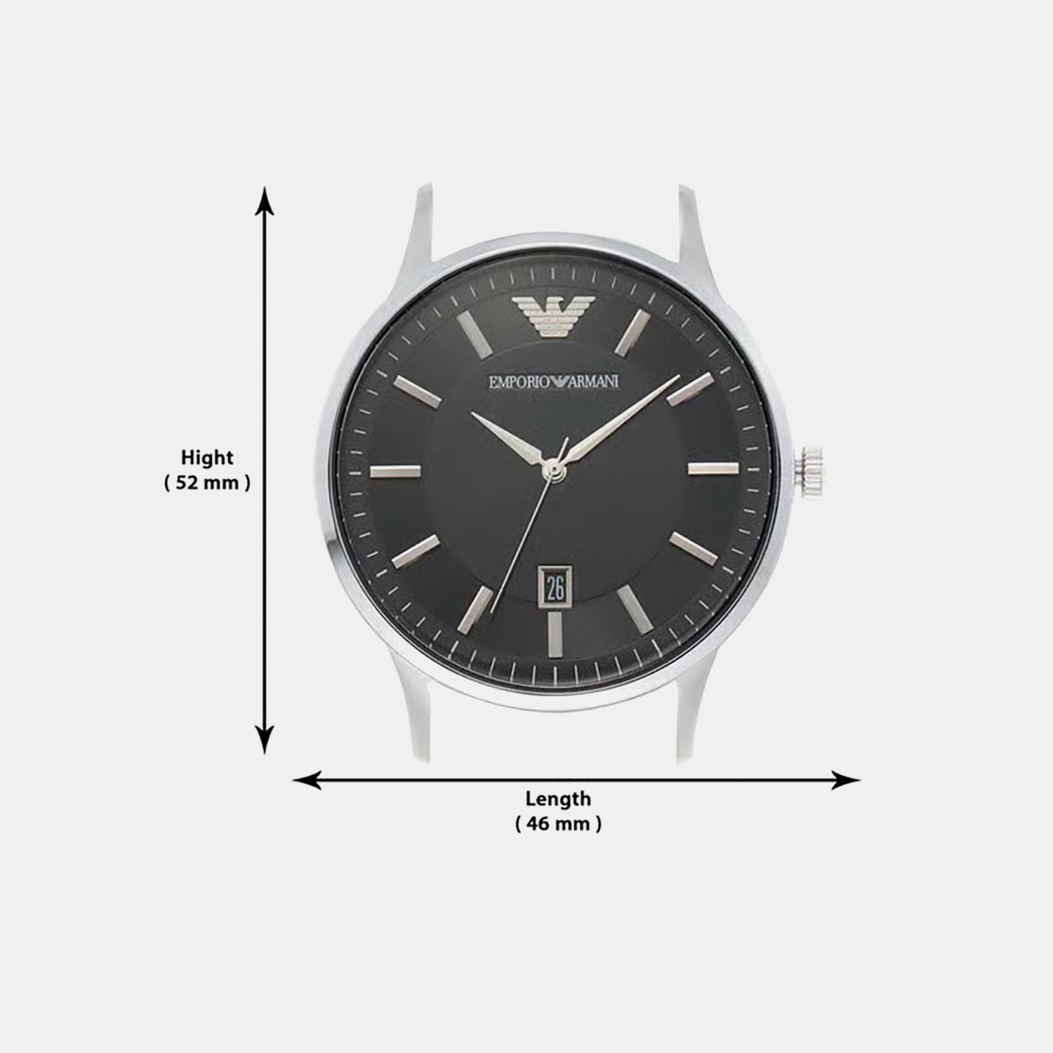 Renato Men Quartz Black Dial Analog Stainless Steel Watch AR11181