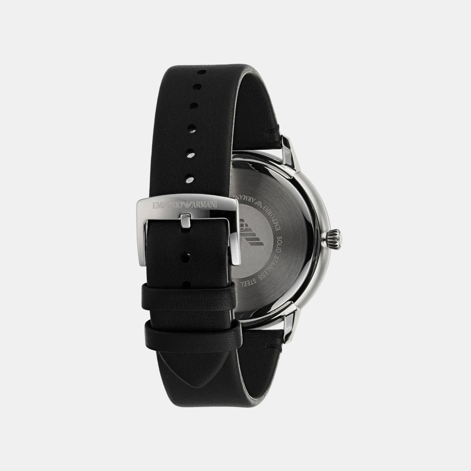 Ruggero Men Quartz Black Dial Analog Leather Watch AR11193