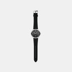 Ruggero Men Quartz Black Dial Analog Leather Watch AR11193
