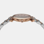 Gianni T-Bar Women Quartz Pink Dial Analog Stainless Steel Watch AR11223