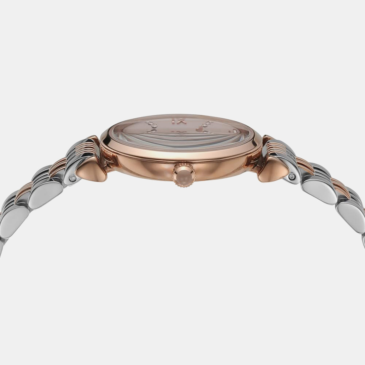 Gianni T-Bar Women Quartz Pink Dial Analog Stainless Steel Watch AR11223