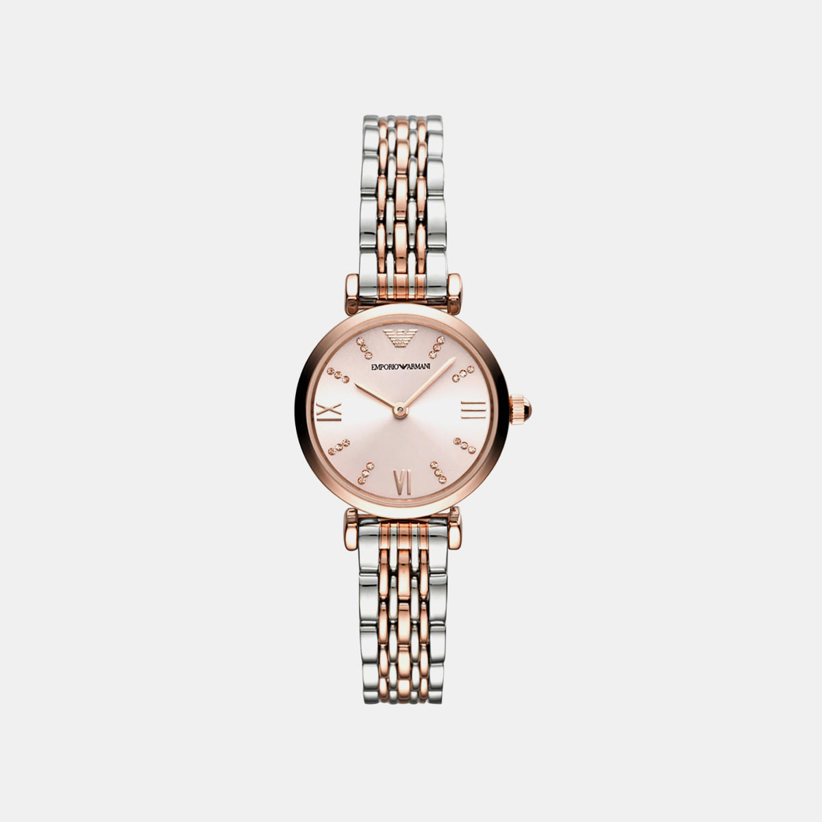 Gianni T-Bar Women Quartz Pink Dial Analog Stainless Steel Watch AR11223