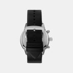 Mario Men Quartz Black Dial Chronograph Leather Watch AR11243