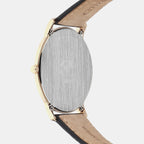 Eco-Drive Men Quartz White Dial Analog Leather Watch AR1133-23A