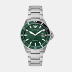 Emporio Armani Round Green Analog watch