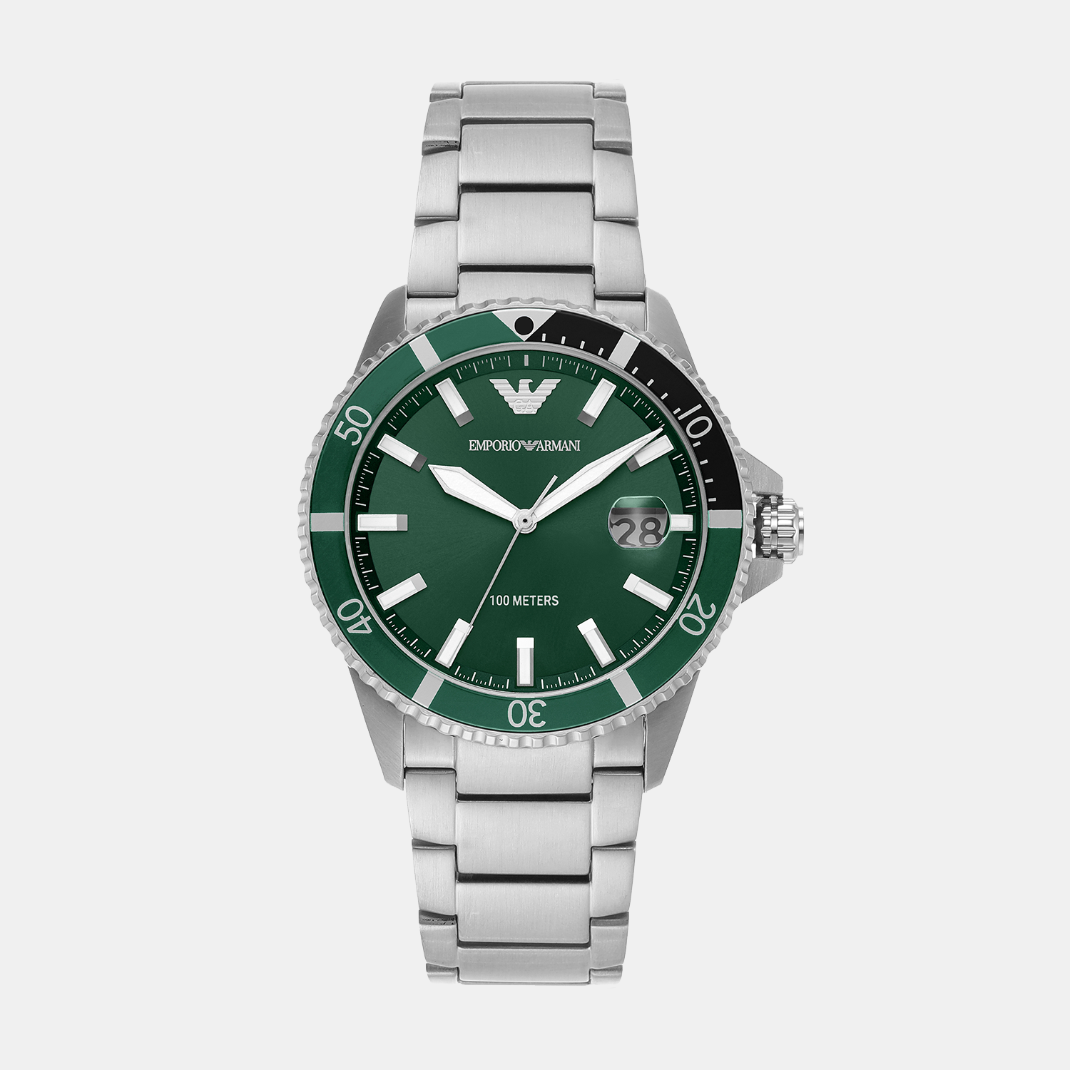 Emporio Armani Round Green Analog watch