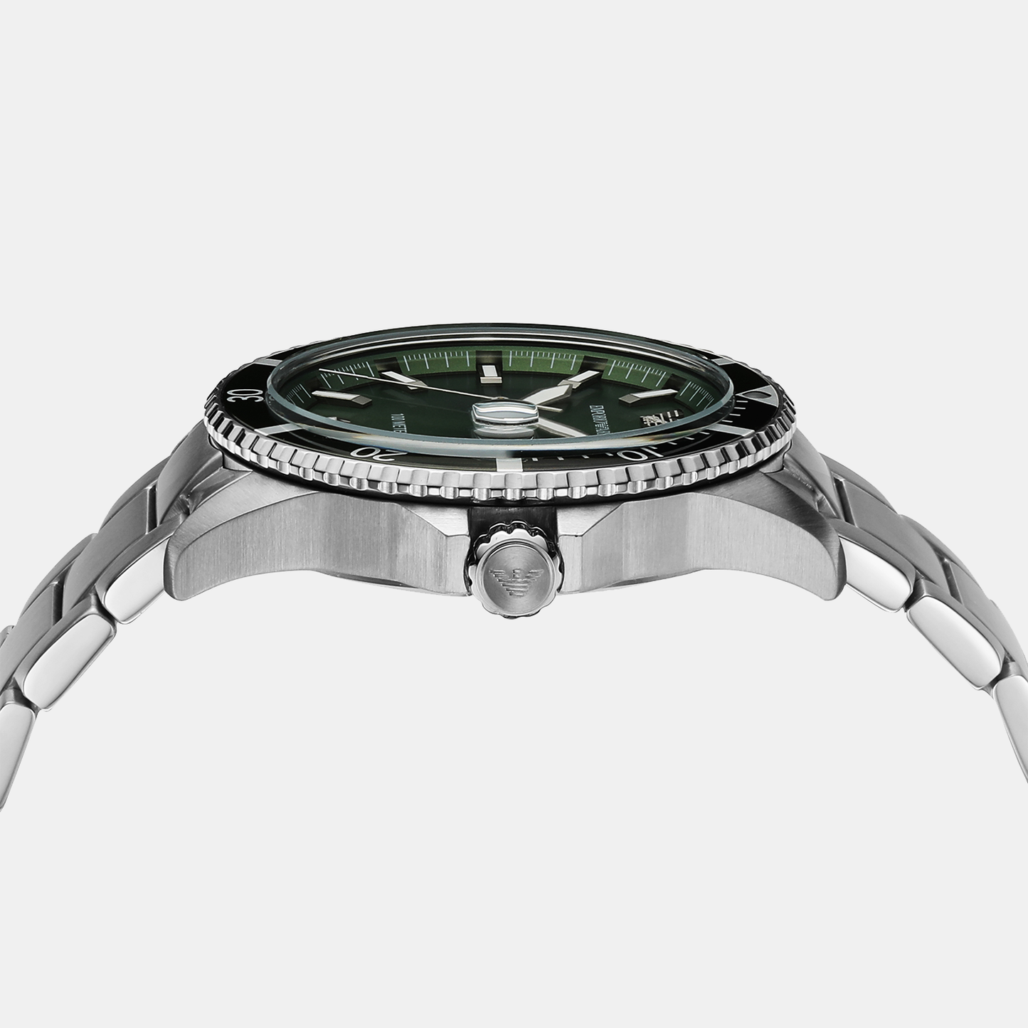 Men Quartz Green Dial Analog Stainless Steel Watch AR11338