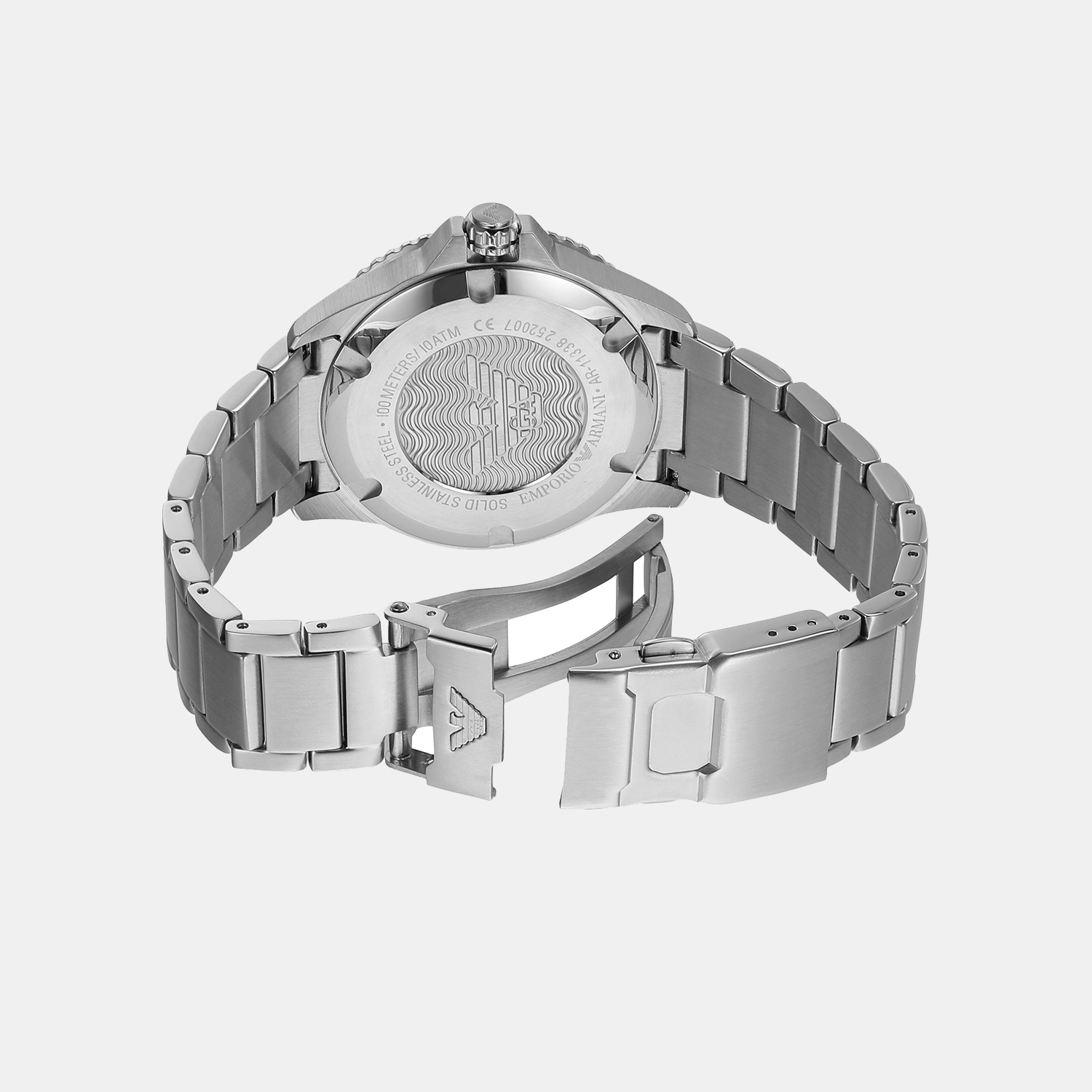 Emporio Armani 42 mm Silver Quartz watch