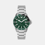 Sea Explorer Men Quartz Green Dial Analog Stainless Steel Watch AR11338