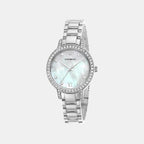 Cleo Women Quartz Silver Dial Analog Stainless Steel Watch AR11484