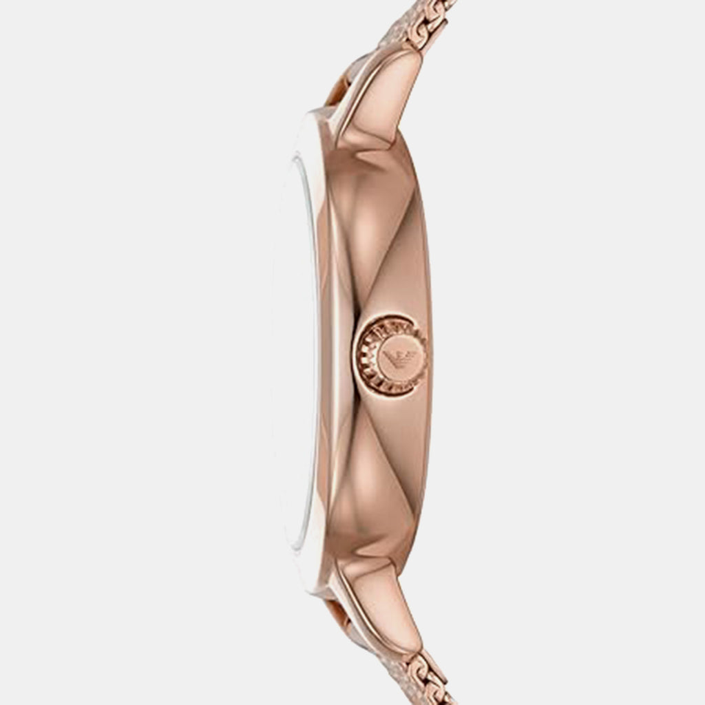 Cleo Women Quartz Rose Gold Dial Analog Mesh Watch AR11512