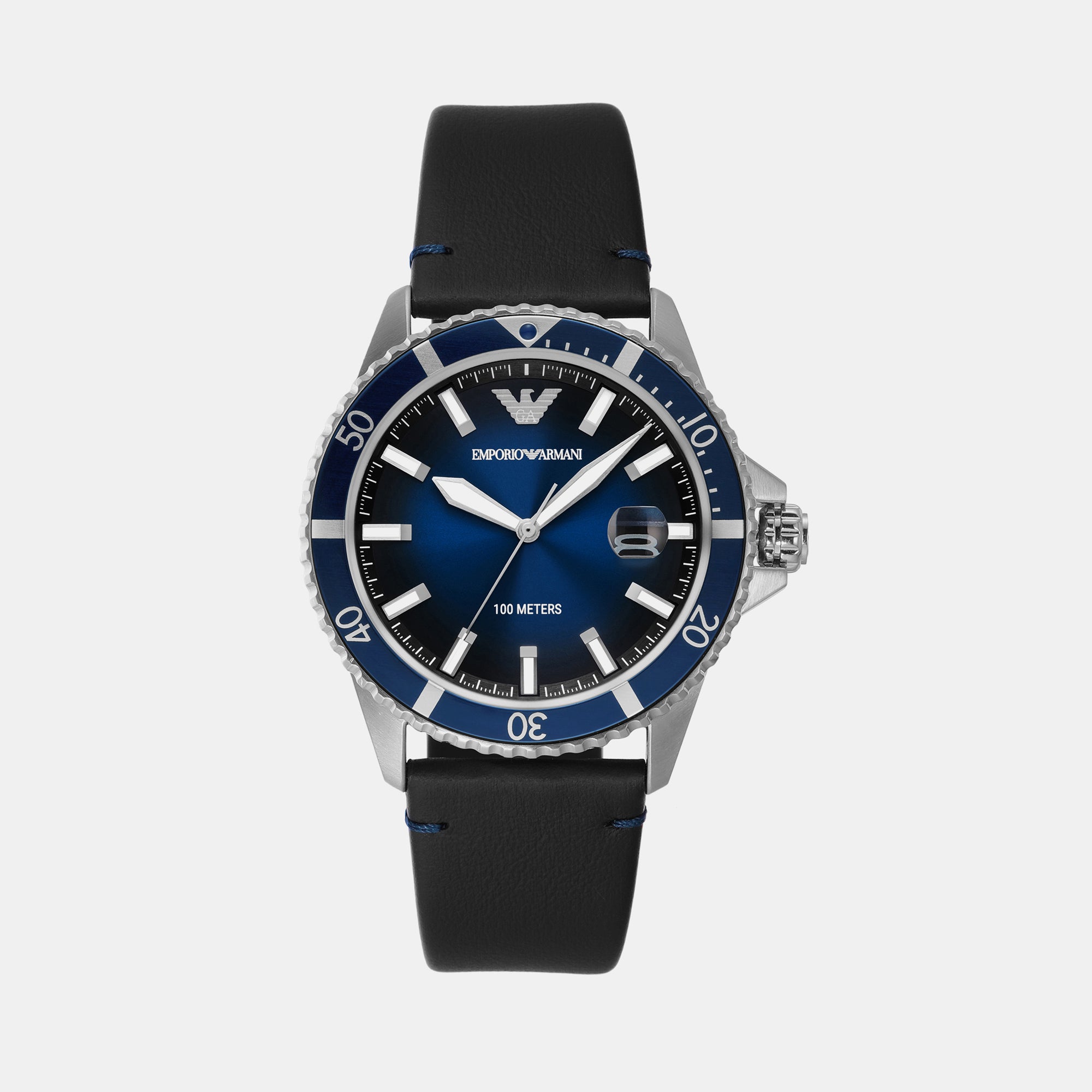 Emporio Armani Round Silver Analog watch