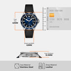 World Explorer Men Quartz Silver Dial Analog Leather Watch AR11516