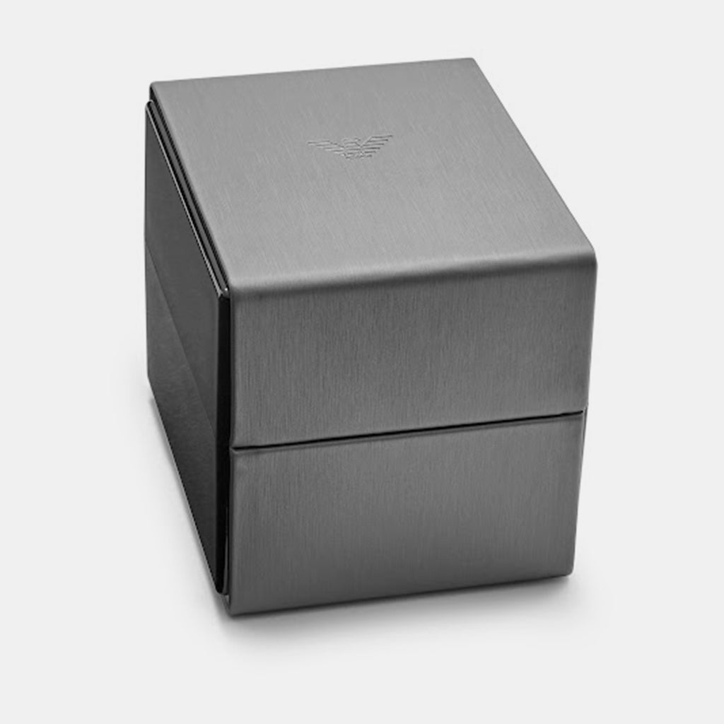 World Explorer Men Quartz Silver Dial Analog Leather Watch AR11516