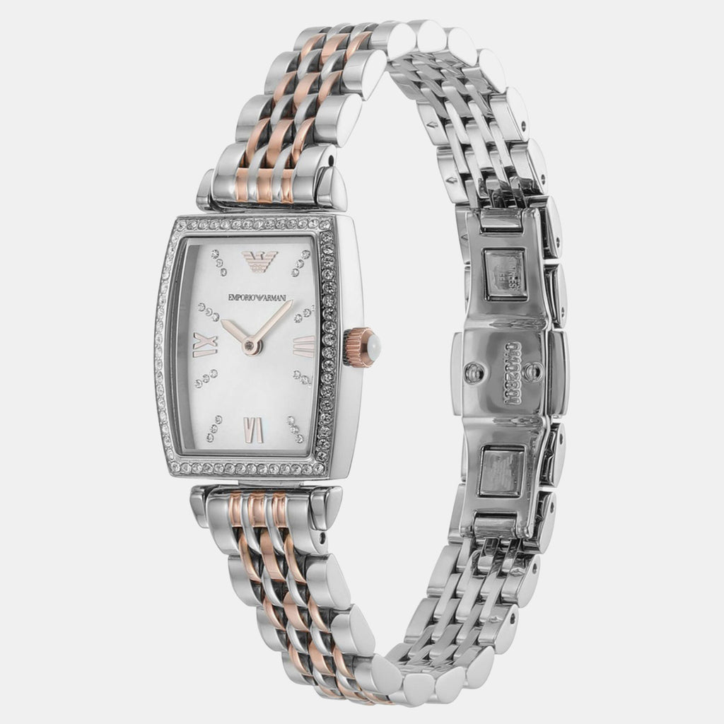 Gianni T-B Women Quartz White Dial Analog Stainless Steel Watch AR11519