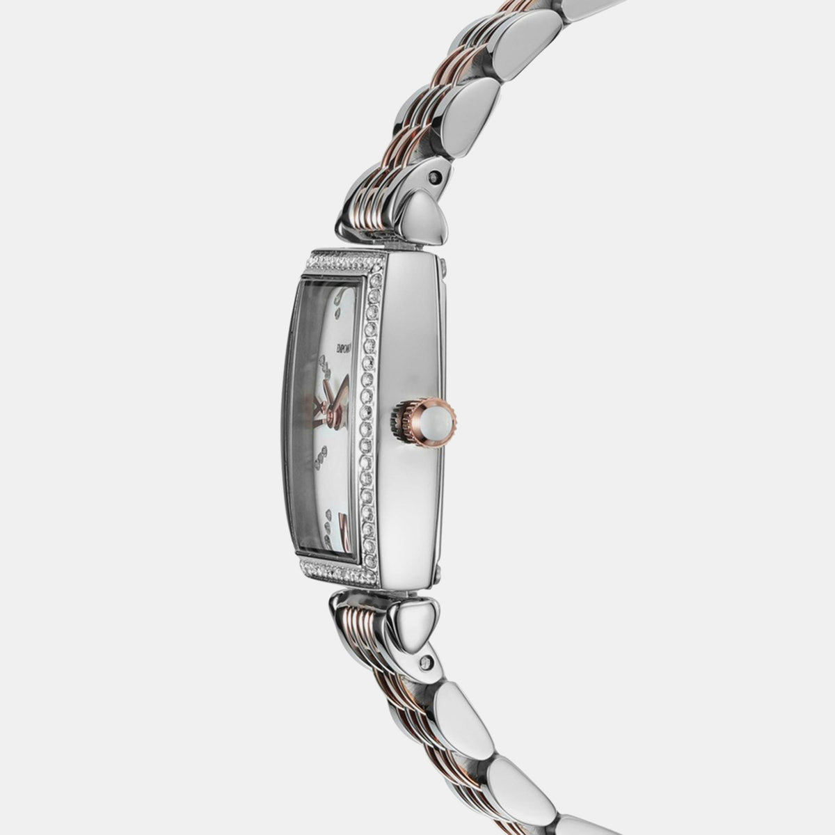 Gianni T-Bar Women Quartz White Dial Analog Stainless Steel Watch AR11519