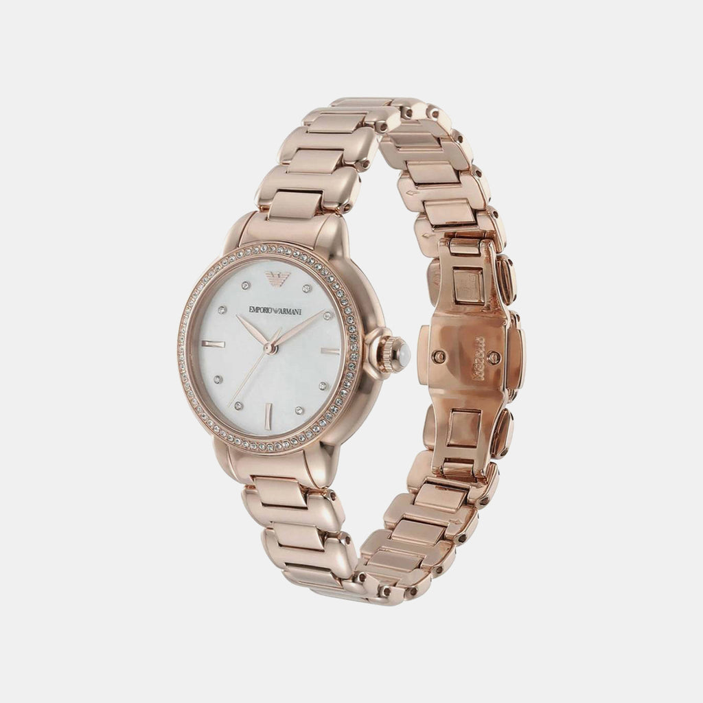 Na Women Quartz Mother Of Pearl Dial Analog Stainless Steel Watch AR11523