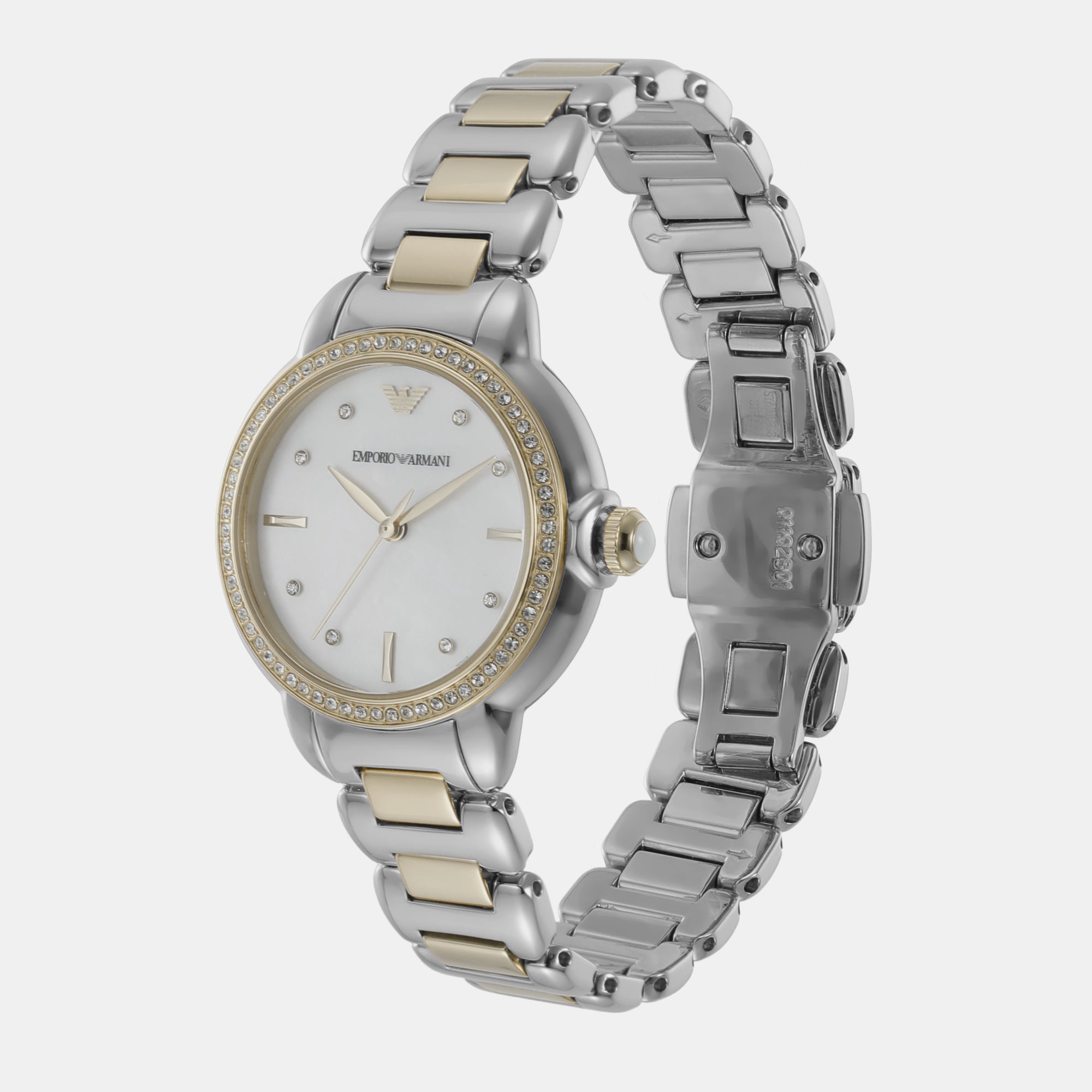 Emporio Armani Women Round Silver watch