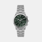 Paolo Men Quartz Green Dial Chronograph Stainless Steel Watch AR11529