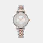 Gianni T-B Women Quartz Silver Dial Analog Stainless Steel Watch AR11537