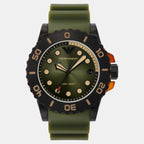 Men Quartz Green Dial Analog Polyester Watch AR11540