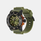 Men Quartz Green Dial Analog Polyester Watch AR11540