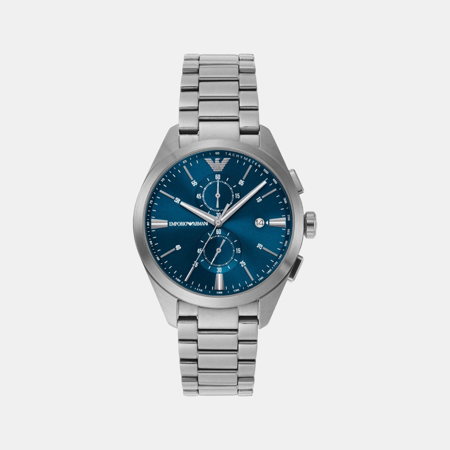 Claudio Men Quartz Blue Dial Chronograph Stainless Steel Watch AR11541