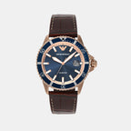 Emporio Armani Round Blue Analog watch
