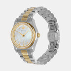 Women Quartz Mother Of Pearl Dial Analog Stainless Steel Watch AR11559