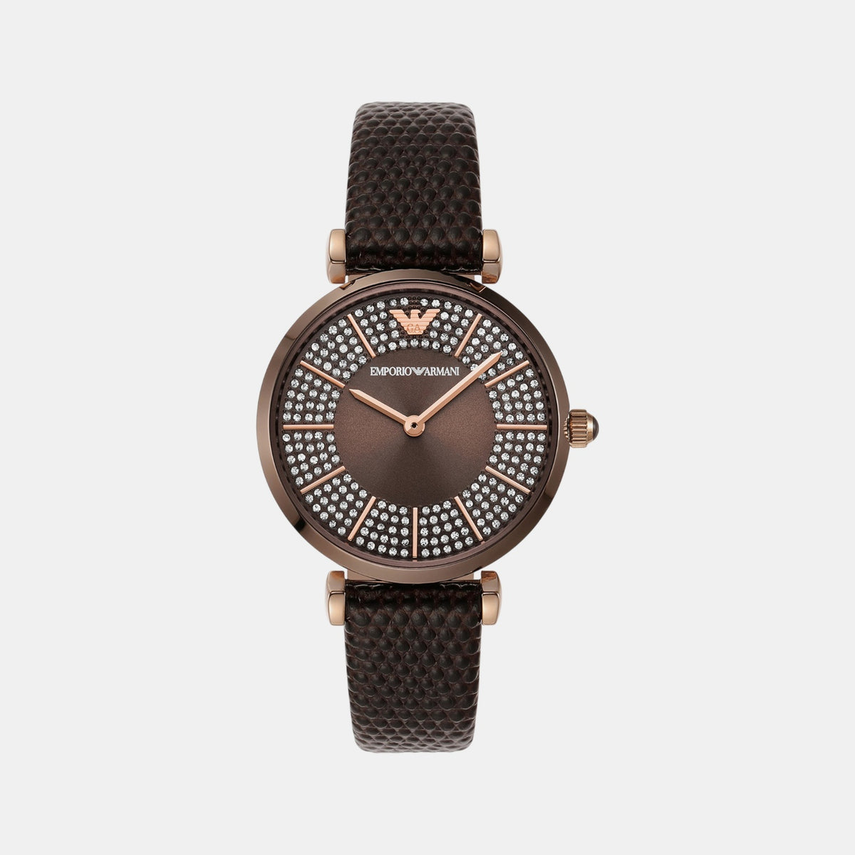Women Quartz Brown Dial Analog Leather Watch AR11565
