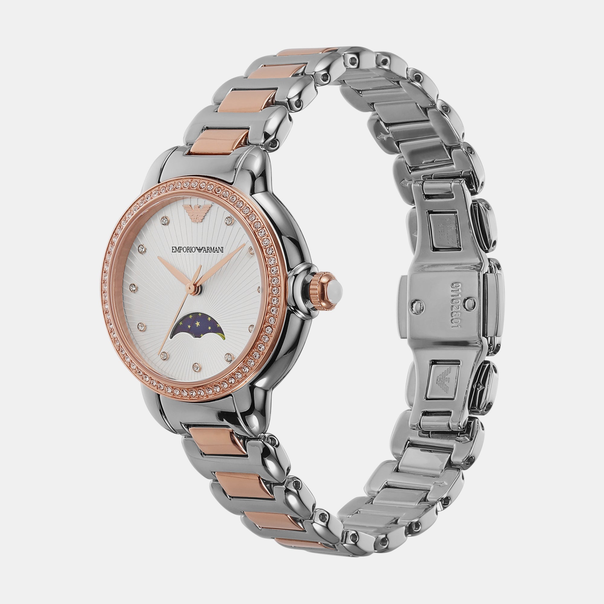 Emporio Armani Women Round Silver watch