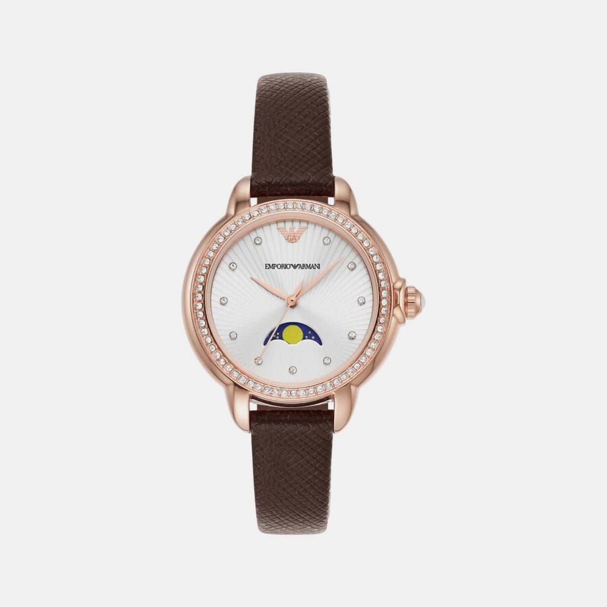 Mia Women Quartz Silver Dial Analog Leather Watch AR11568