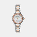 Mia Women Quartz Mother Of Pearl Dial Analog Stainless Steel Watch AR11569