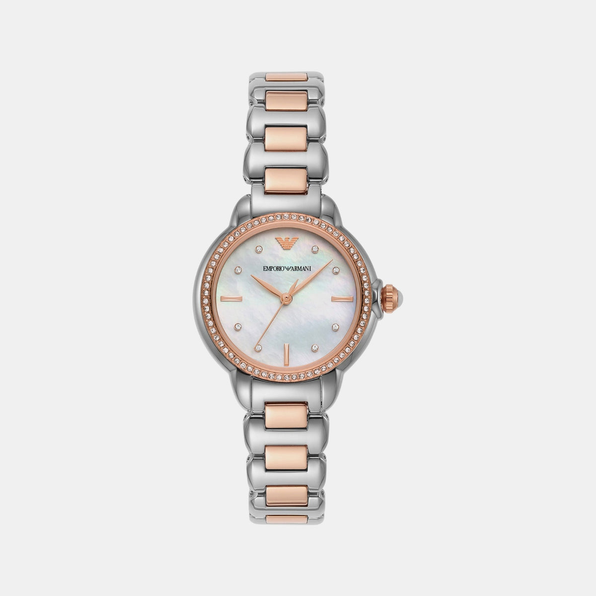 Mia Women Quartz Mother Of Pearl Dial Analog Stainless Steel Watch AR11569