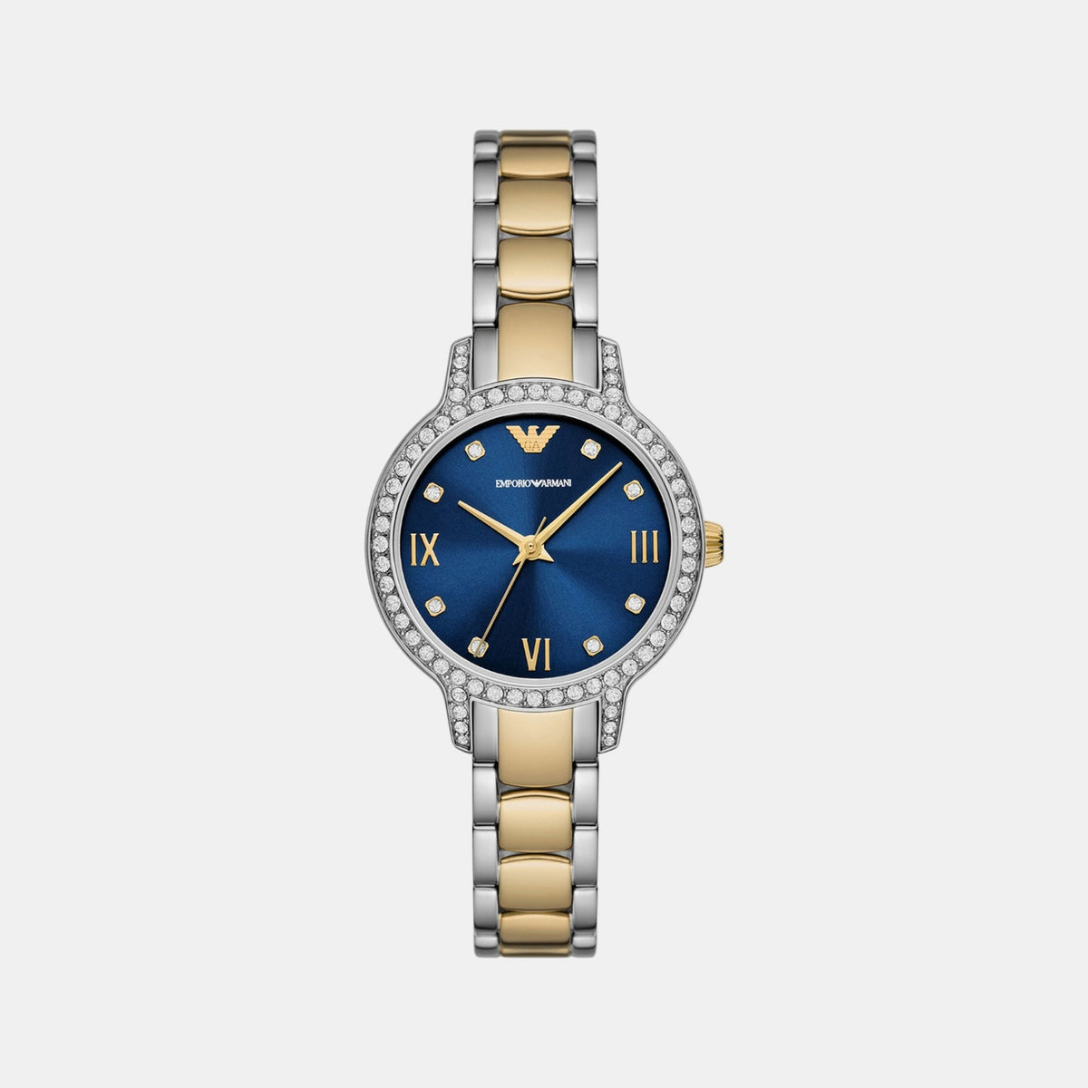 Cleo Women Quartz Navy Dial Analog Stainless Steel Watch AR11576