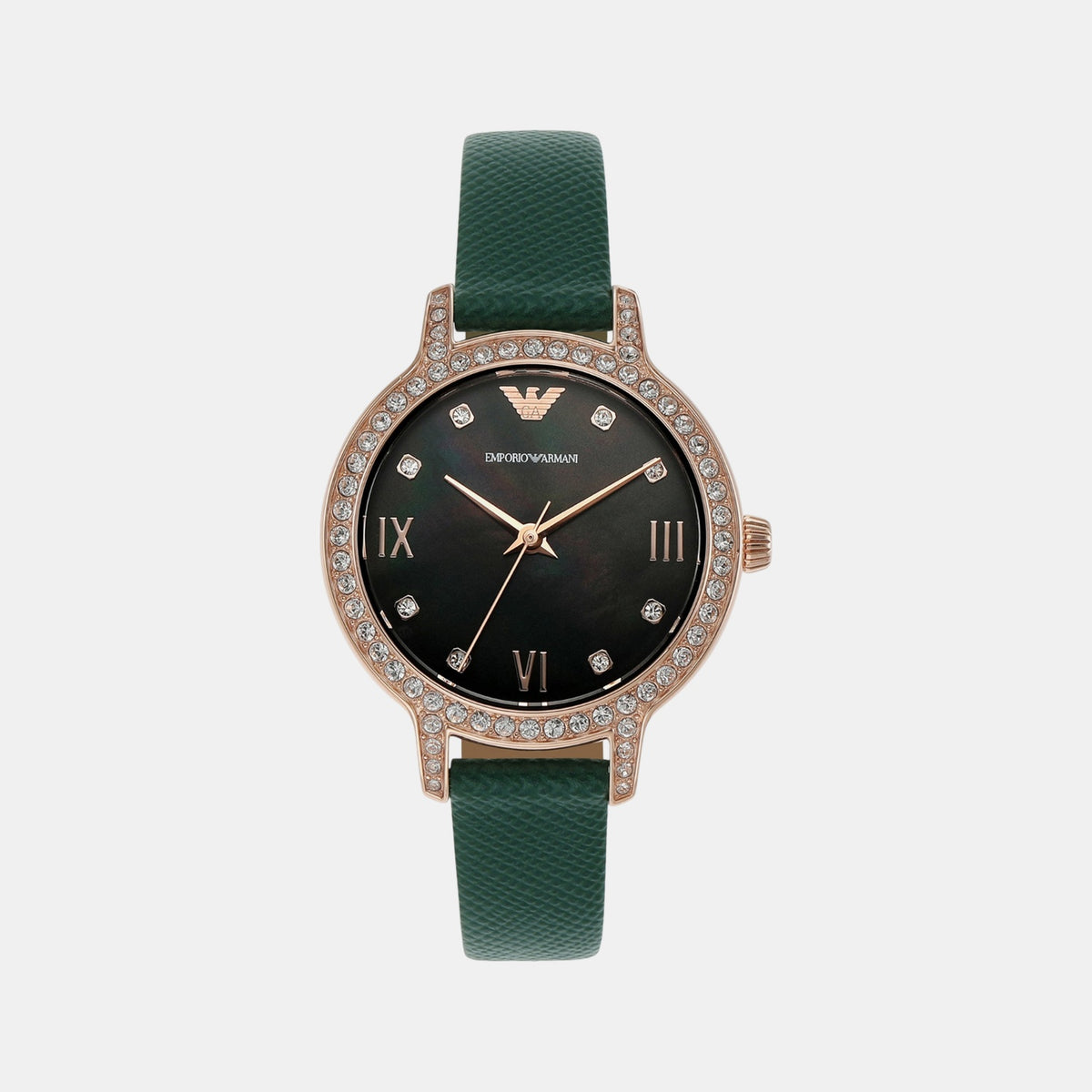 Cleo Women Quartz Green Dial Analog Leather Watch AR11577